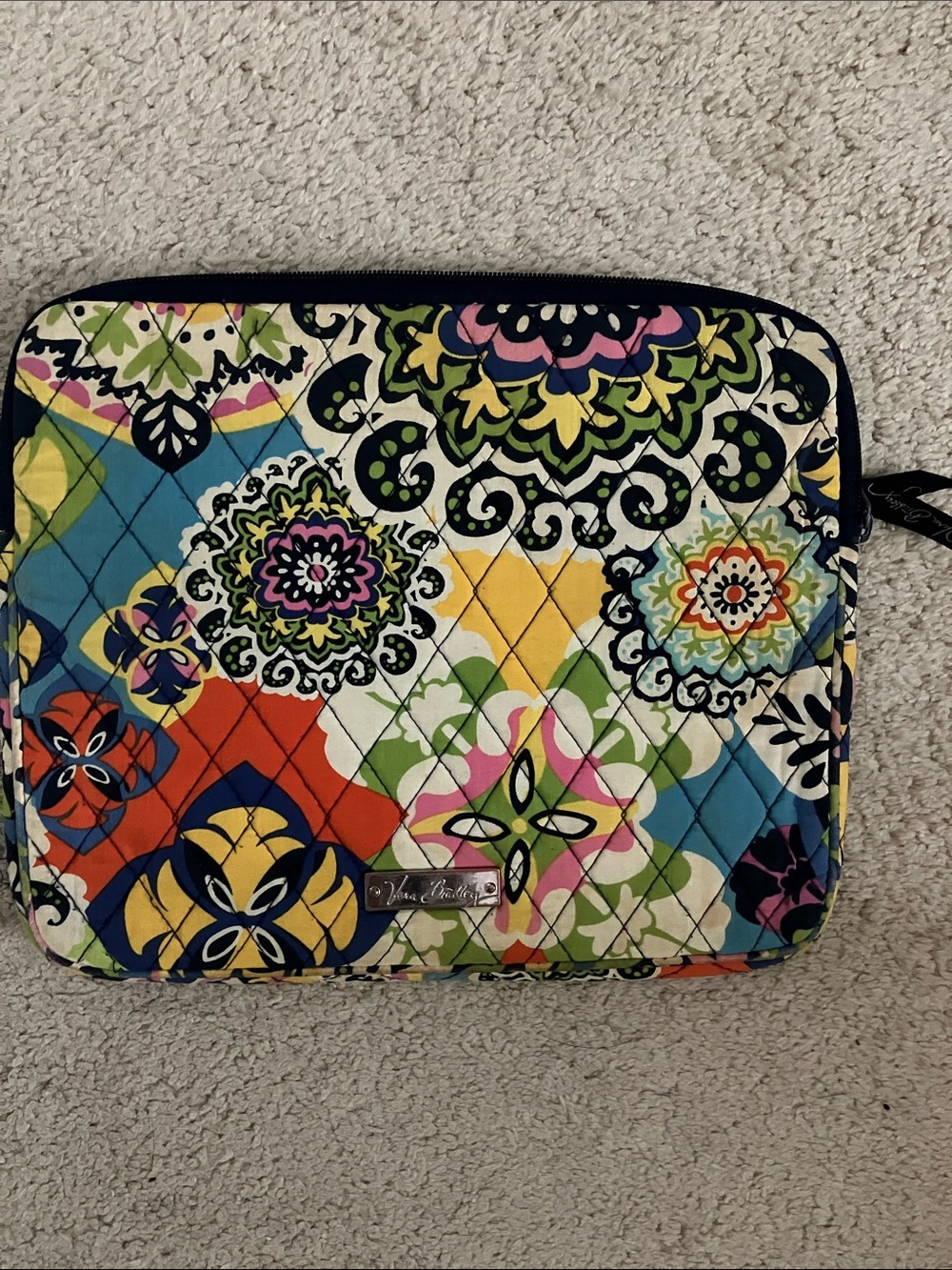 Vera Bradley Multicolor Quilted Tech Sleeve